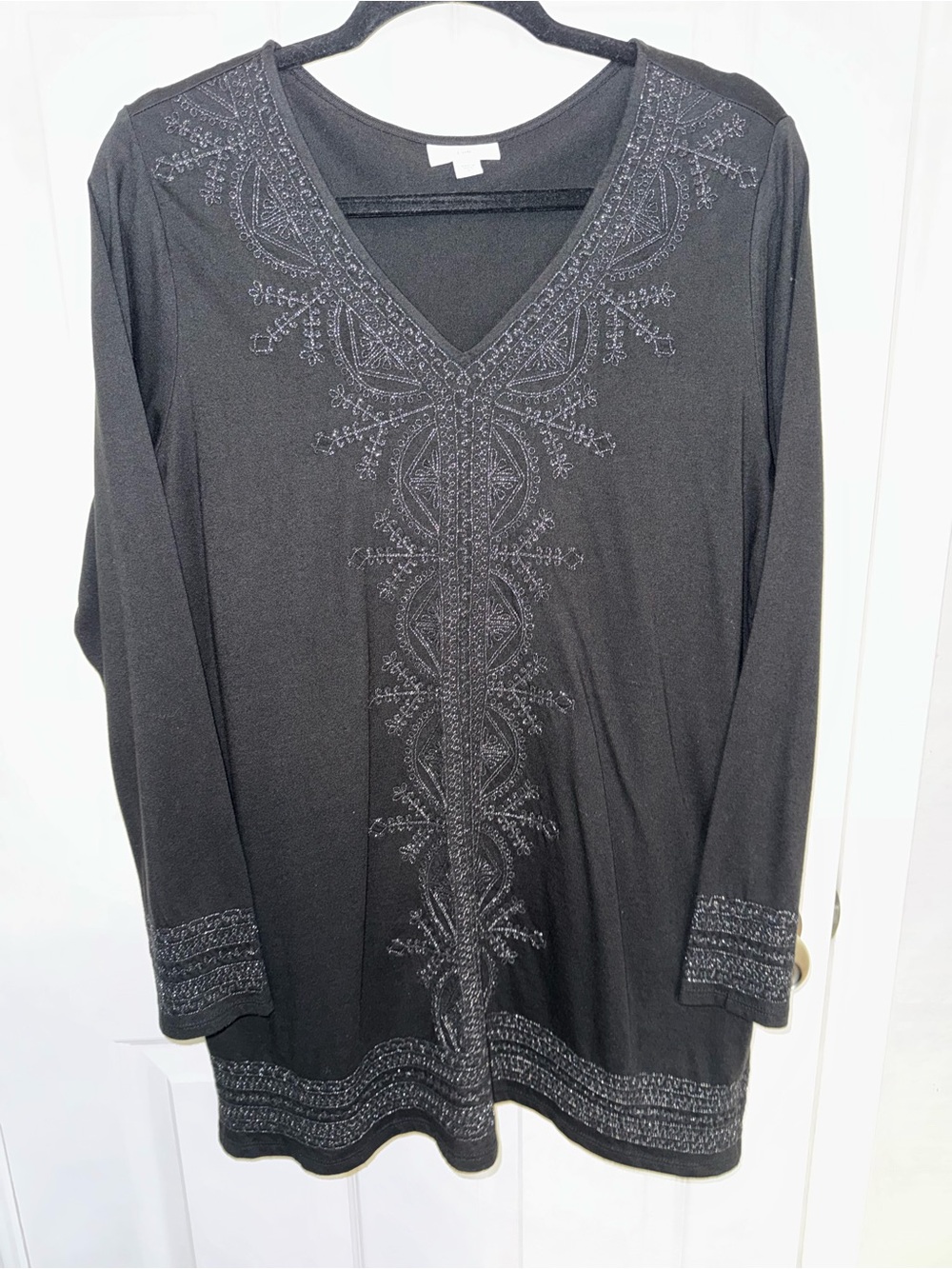 J. Jill Black Crewneck Top